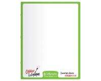 Cahier Magique 8000 POLYPRO couverture ardoise double-face effaçable piqué 17x22cm 48 pages grands carreaux (Seyès tricolore) - Vert