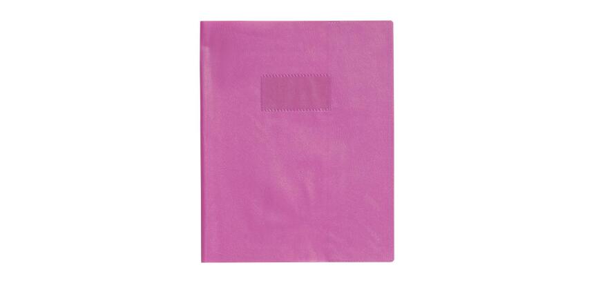 Protège-cahiers grain cuir PVC 22/100ème 17x22 cm
