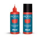 Darwi Flacon de 80 ml de Peinture Acrylique Universelle Brillante - vermillon