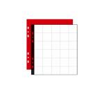 Sachet de 3 recharges numismatiques 30 cases de diamètre 30mm - 24,5x25 cm - Cristal