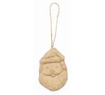 Tête Père Noël à suspendre - Kraft