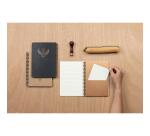 Carnet reliure intégrale à pochettes Flying Spirit Black A5 120 pages détachables ligné motifs assortis papier ivoire 90g - Noir