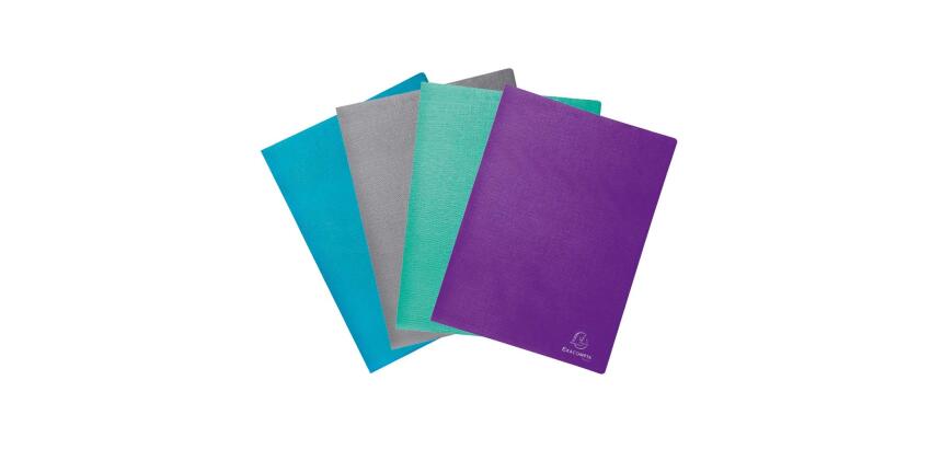 Protege documents exacompta teksto a4 40 vues couverture  carte 5/10e pochette lisse    coloris assortis