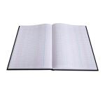 Registre 297X210 Journal 200 pages foliotées - Noir toilé