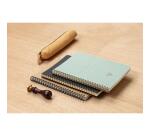 Carnet reliure intégrale à pochettes Flying Spirit Black A5 120 pages détachables ligné motifs assortis papier ivoire 90g - Noir