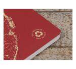 Carnet piqué FOREVER PREMIUM 100% recyclé A5 96 pages ligné papier recyclé blanc 90 g - Rouge brique