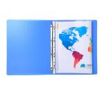 Sachet 10 pochettes perforées polypropylène lisse A3 pliées - Incolore