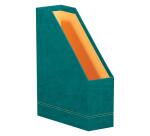 Rhodiarama porte-revues simili cuir italien 10x25x31 cm - Paon