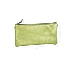 CUIRISÉ - Trousse plate 11x22 cm - Vert
