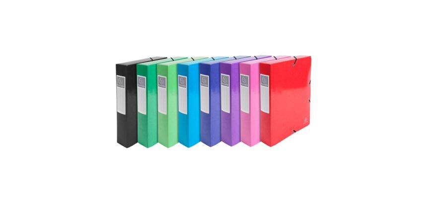 Carpetas de proyecto con gomas Iderama® 7/10e - 600 g/m2 - Lomo: 60 mm - Formato de documento: A4 máximo 24x32cm - Tamaño: 25x33cm - Colores surtidos