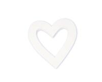 Symbool 20,5cm Hart ( uitgesneden). - Wit