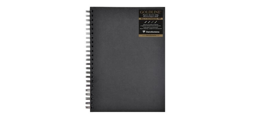 Goldline carnet spiralé 64F A3 140g F - Ivoire