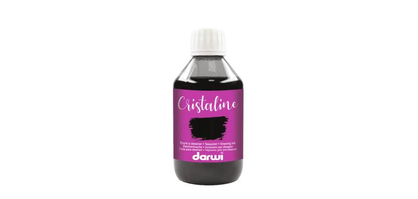 DARWI Flacon de 250 ml d'Encre à Dessiner - Noir