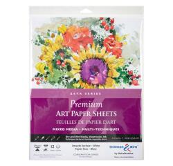 Sachet 12 feuilles Zeta 270g - 27,9x35,5cm - Blanc