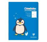 Cahier piqué 17x22 cm 32 pages grands carreaux 3 mm agrandis 12/12 mm - Assortis