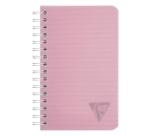 Carnet reliure intégrale Linicolor ESSENCE 9,5x14 cm 100 pages petits carreaux couverture plastique polypropyène rainuré - Assortis
