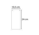 Paquet 100 fiches intercalaires horizontales unies perforées - 105x240mm - Couleurs assorties