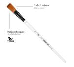 Darwi For You Pinceau long plat 14 mm T 14 - Blanc