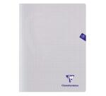 Cahier piqué Mimesys 24x32cm 140 pages petits carreaux couverture polypropylène Couleur aléatoire - Assortis