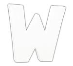 Petite lettre W 12cm - Blanc
