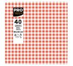 Paquet de 40 serviettes micro-gaufrées ouate décorées 2 plis - 38x40 cm