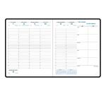 Recharge de Agenda de bureau Horizons 22 18,5 x 22,5 cm Semainier Janvier à Décembre 2026