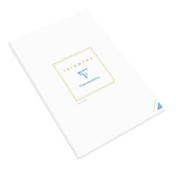 Bloc de Correspondance Triomphe 50 Feuilles Unies Blanches A4-21x29,7 cm - 90g/m2 - Blanc