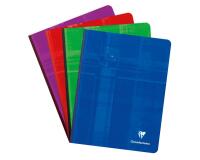 Cahier brochure dos toilé 17x22 cm 288 pages petits carreaux - Assortis