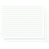 1000 feuilles de listing autocopiant zoné vert/bistre/bleu 380x11 3plis Bandes Caroll Non Détachables - Vert