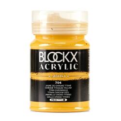 Peinture acrylique fine pot 500ml - Jaune de chrome titane