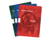 Cahier Travaux Pratiques piqué 7000 A4 144 pages grands carreaux 70 g + uni 90 g - Assortis