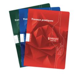 Cahier Travaux Pratiques piqué 7000 A4 144 pages grands carreaux 70 g + uni 90 g - Assortis
