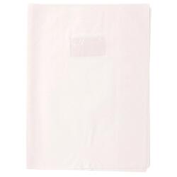 Protège-cahiers grain losange PVC 18/100ème avec porte-étiquette 24x32 cm