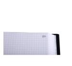 Registre 35x22,5cm 5x5 folioté 600 pages - Noir toilé