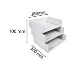 Corbeille à courrier multitri Office - Gris lumière