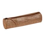 KLEO-PATHRA CUIR Trousse ronde Ø5,5x22 cm Or