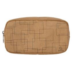 Business pencil case wash paper Eterneco - Brown geometrical design