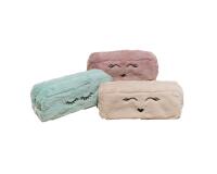 Pennenetui rechthoekig Fourrure - 21x5,5x11cm - Geassorteerd