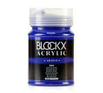 Peinture acrylique fine pot 500ml - Bleu blockx