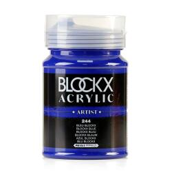 Peinture acrylique fine pot 500ml - Bleu blockx