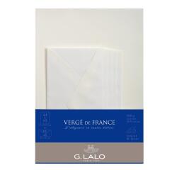 Ensemble Vergé de France 10 feuilles A4 et 5 enveloppes DL