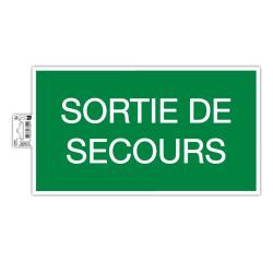 Klebeschild Notausgang 35cm FR - Grün