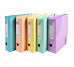 Classeur à levier Aquarel Prem'Touch - Dos arrondi 80mm - A4 - Couleurs assorties