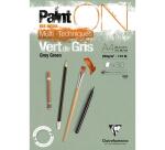 PaintON Vert de Gris bloc collé 30F A4 250g - Vert de gris
