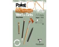PaintON Vert de Gris bloc collé 30F A4 250g - Vert de gris