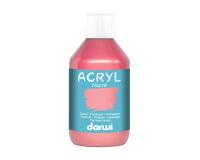 Darwi Flacon de 250 ml de Peinture Acrylique Universelle Nacrée - Rouge nacré