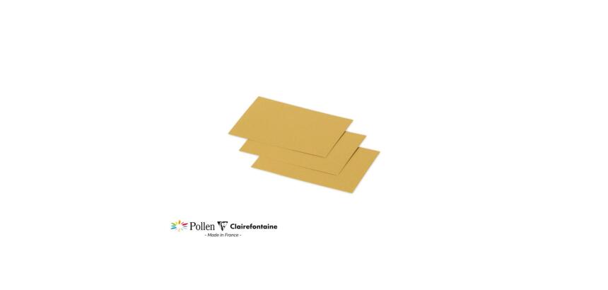 Paquet de 25 cartes simples Pollen 70x95mm 210g/m²