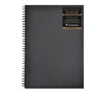 Goldline carnet spiralé 64F A3 140g F - Noir