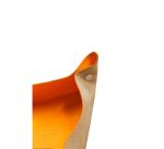 Rhodiarama vide-poche réversible simili cuir italien 12x12x4,5 cm - Beige