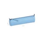 CUIR TEINTÉ Trousse Ø5,5x22 cm Bleu ciel